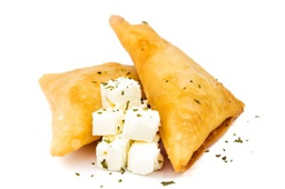 Triangular Fyllo filled with Cheese